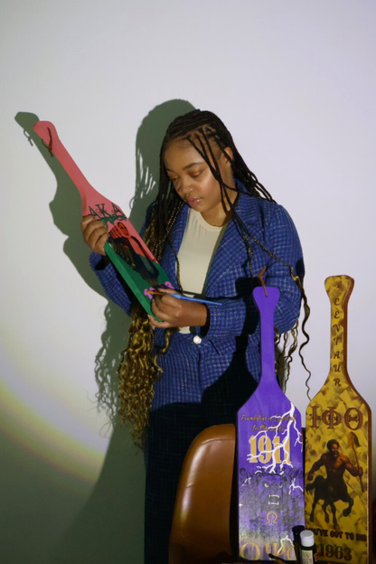 Handcrafted Custom Greek Paddle – Personalized with Your Info- Resin