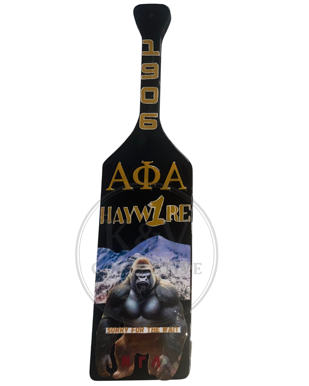 Handcrafted Custom Greek Paddle – Personalized with Your Info- Resin
